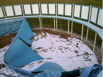 Wind Storm Damages Pool in Huntington, IN
